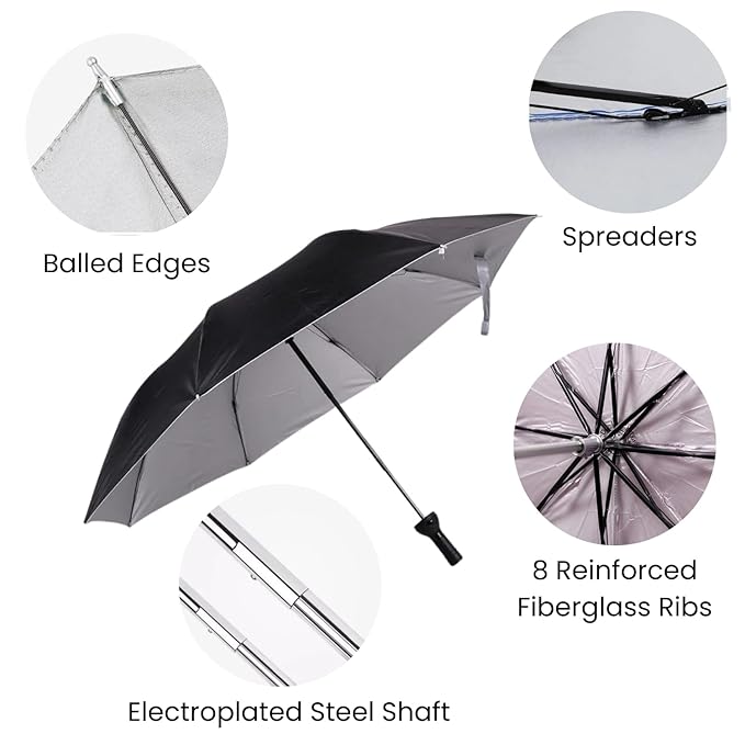 Wine Bottle Umbrella,Compact Double Layer Portable Travel Umbrella With Plastic Case,Manual Open Close Folding Design,Rain&Uv Protection Water Repellant Mini Rain Umbrella,RandomColor