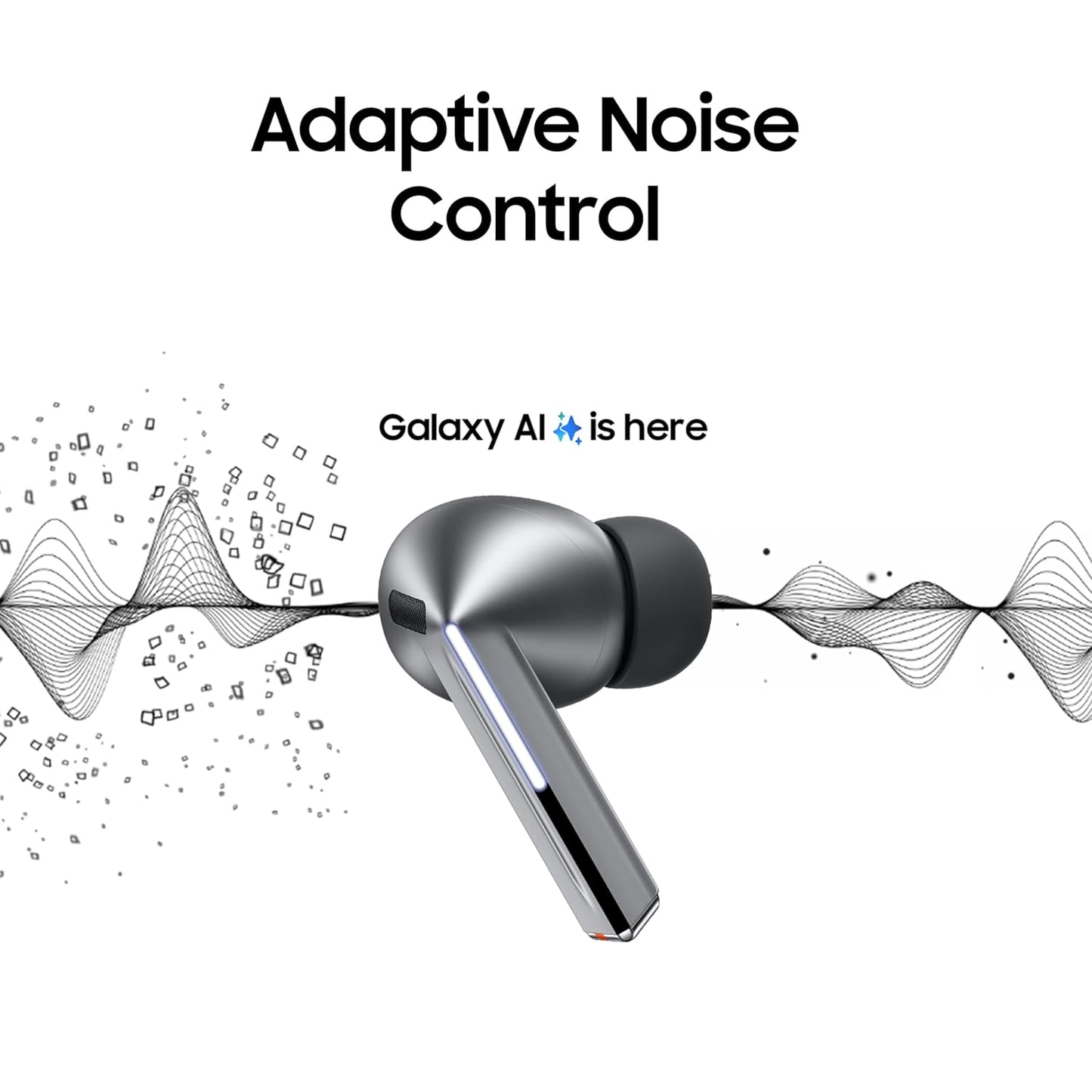 Samsung Galaxy Buds 3 Pro (Silver) with Galaxy AI | Adaptive ANC