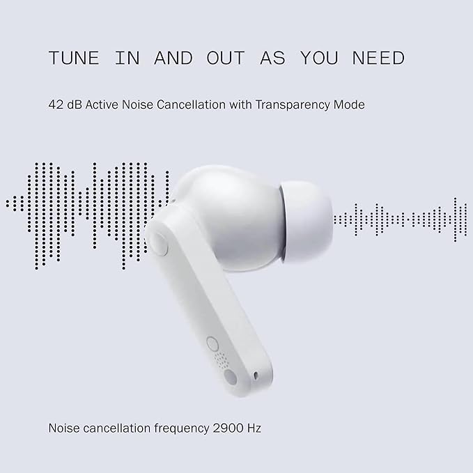 CMF by Nothing Buds 42 dB Active Noise Cancellation, Ultra Bass Technology