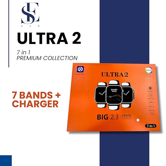 7 In 1 Smartwatch With 7 Awesome Quality Straps