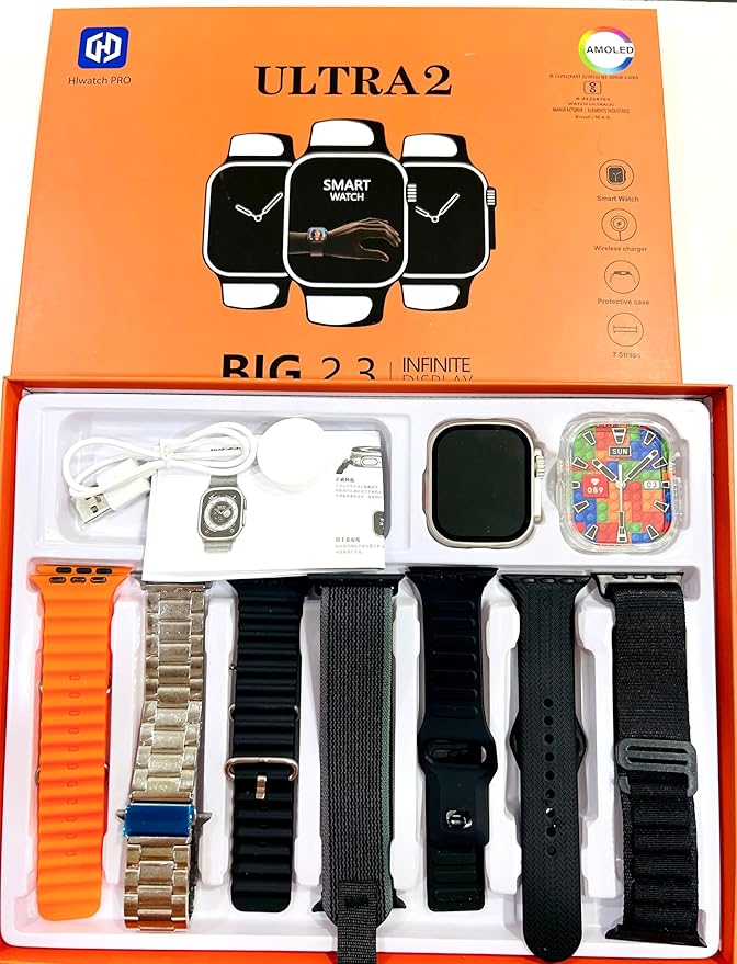 7 In 1 Smartwatch With 7 Awesome Quality Straps