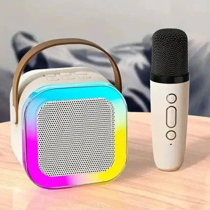 TECHEL K12 Mic Speaker Bluetooth LKJ20 56 W Bluetooth Party Speaker  (Multicolor, 2.1 Channel)