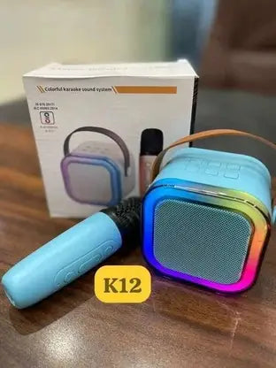 TECHEL K12 Mic Speaker Bluetooth LKJ20 56 W Bluetooth Party Speaker  (Multicolor, 2.1 Channel)