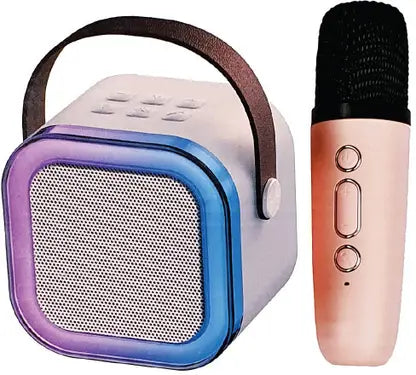 TECHEL K12 Mic Speaker Bluetooth LKJ20 56 W Bluetooth Party Speaker  (Multicolor, 2.1 Channel)